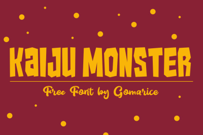 FREE Font: Kaiju Monster Typeface