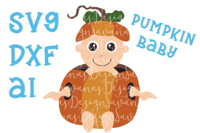 FREE SVG Cut File: Pumpkin Baby Cut File