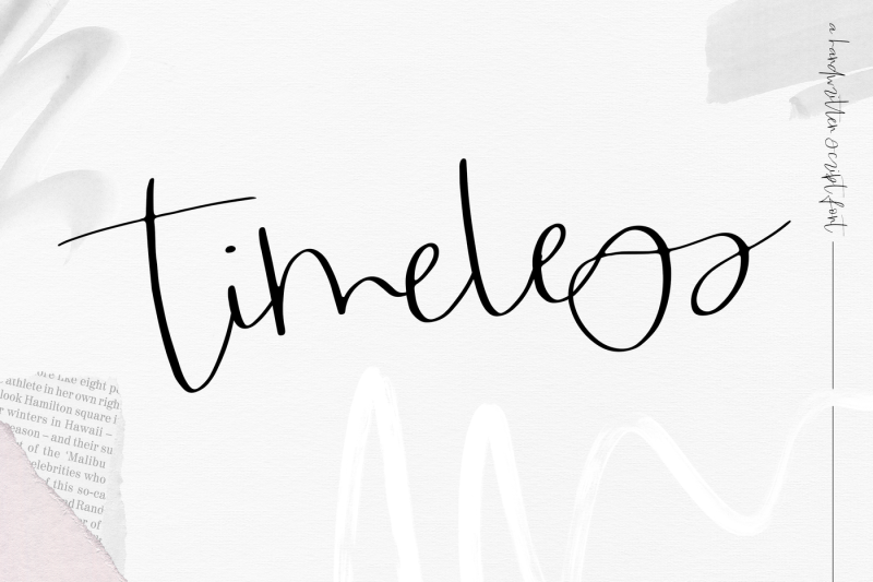 FREE Timeless- Handwritten Script Font By TheHungryJPEG | TheHungryJPEG