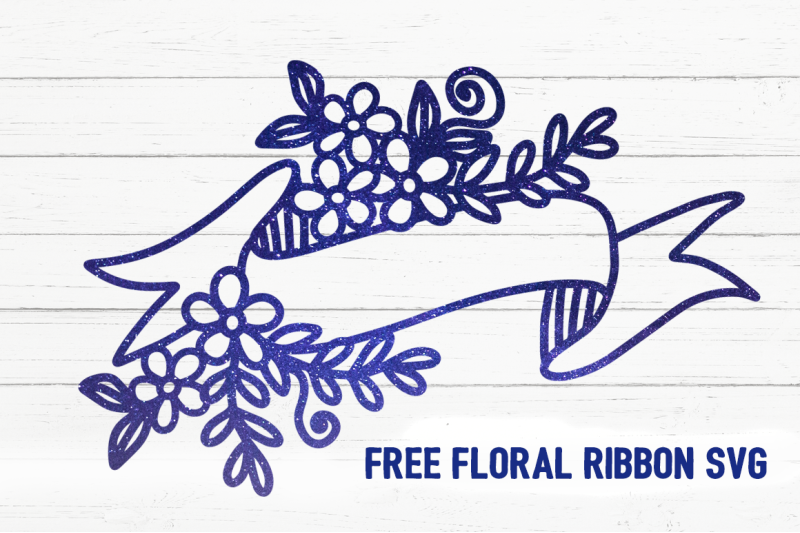 Download FREE Floral Ribbon SVG By TheHungryJPEG | TheHungryJPEG.com