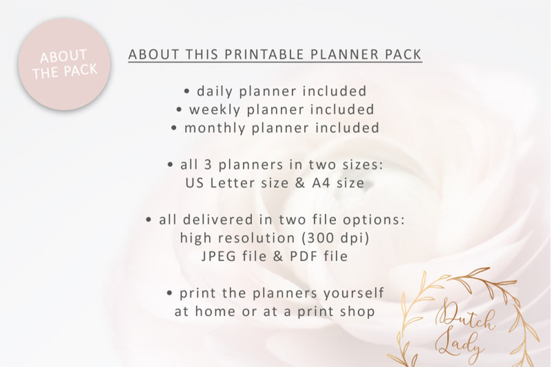 FREE Daily Planner By TheHungryJPEG | TheHungryJPEG