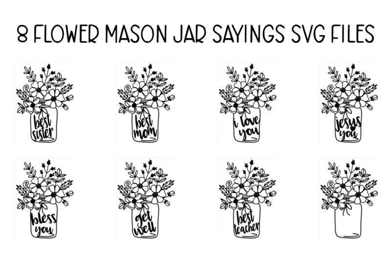 Download Free Floral Mason Jar Svg Cut File By Thehungryjpeg Thehungryjpeg Com